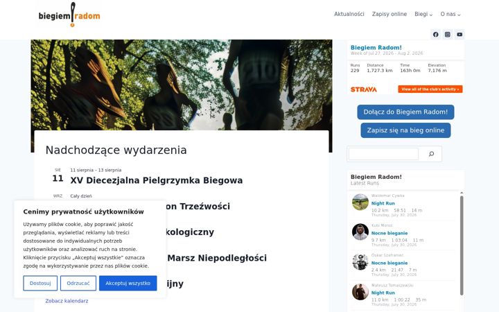 Snimka zaslona za biegiemradom.pl