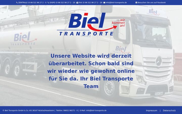 Screenshot di biel-transporte.de