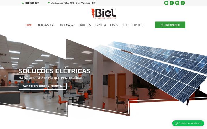 Screenshot of biel.com.br