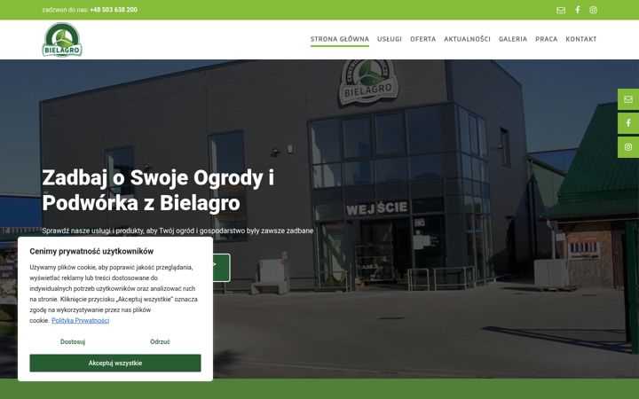 Ekrano kopija bielagro.pl