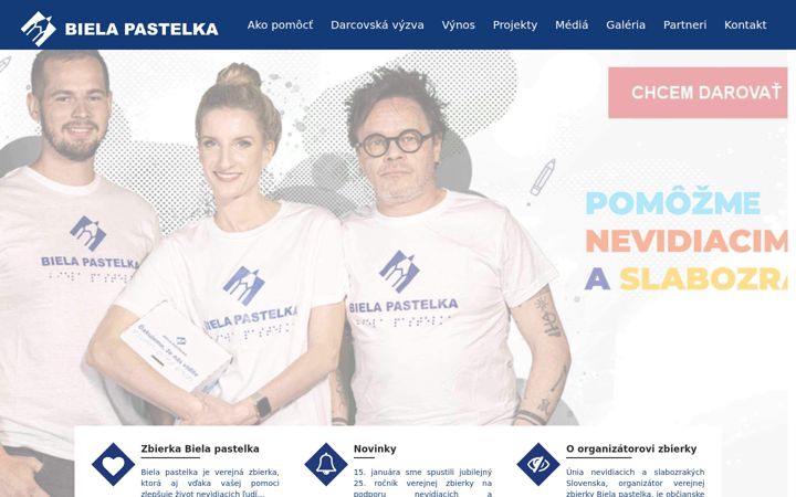 Screenshot of bielapastelka.sk