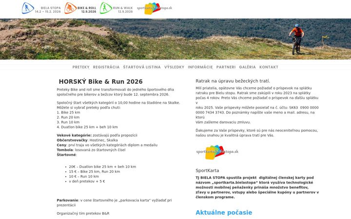 Screenshot ta' bielastopa.sk
