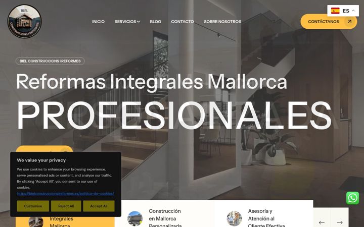 Ekrano kopija bielconstruccionsireformes.es
