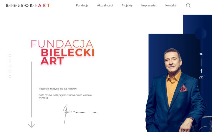 Ekrano kopija bieleckiart.pl