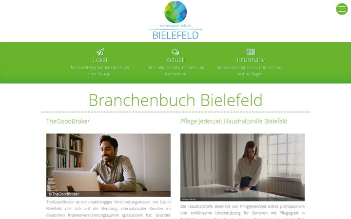 Screenshot di bielefeld-links.de