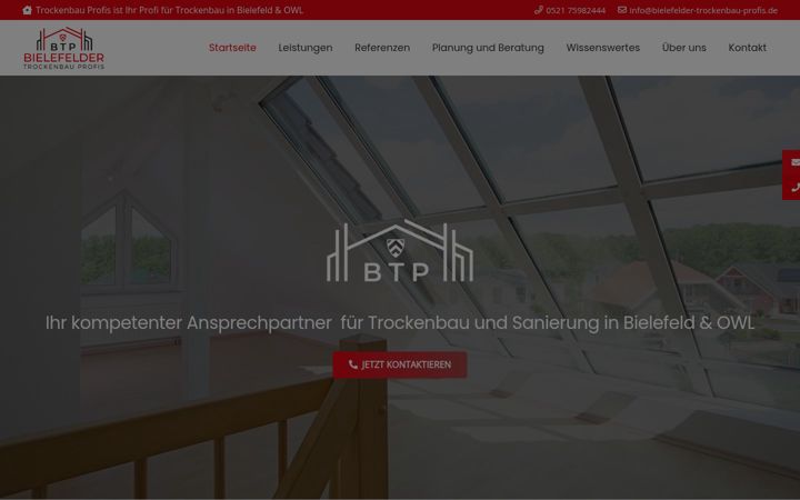 Screenshot of bielefelder-trockenbau-profis.de