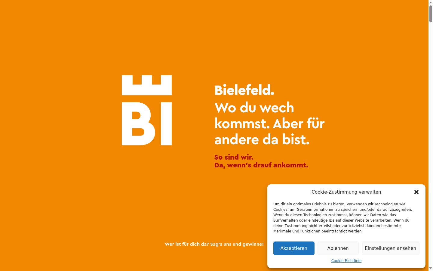 Screenshot tal-banner tal-kunsens muri qabel kwalunkwe interazzjoni