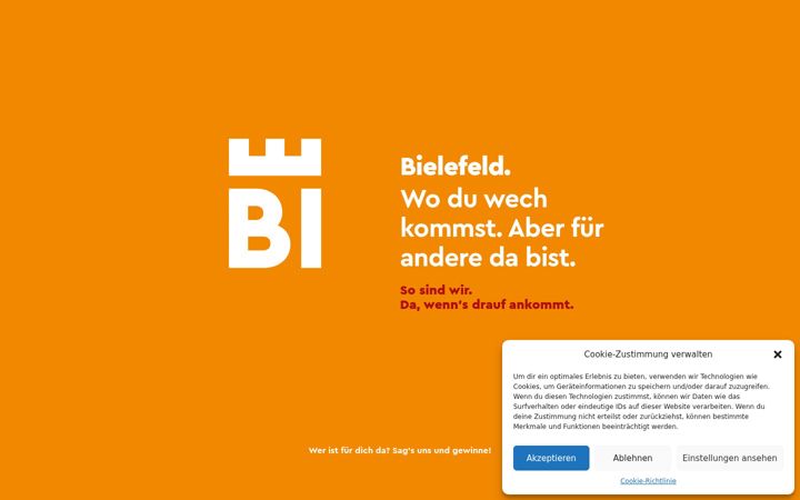 Screenshot di bielefeldistda.de