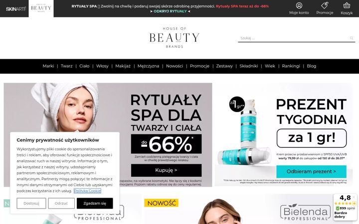 Screenshot of bielenda.com