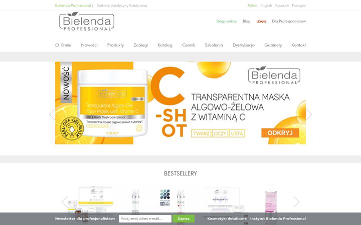 Screenshot of bielendaprofessional.pl