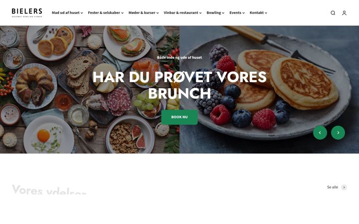 Screenshot of bielers.dk