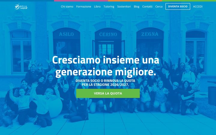 Screenshot of biellacresce.it
