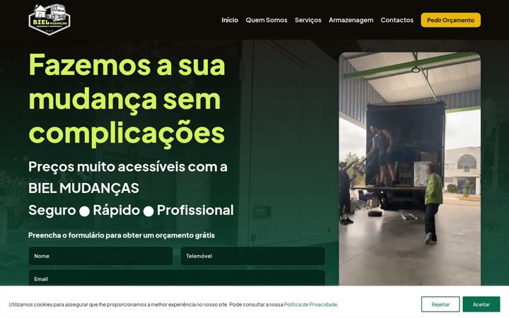 Screenshot of bielmudancas.com