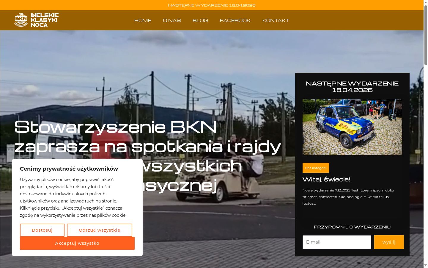 Képernyőkép a bármilyen interakció előtt megjelenő hozzájárulási bannerről
