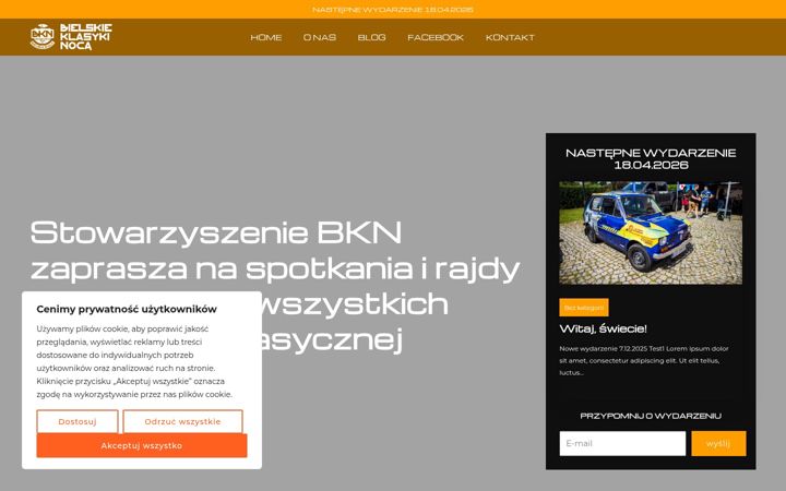 Zrzut ekranu bielskieklasyki.pl