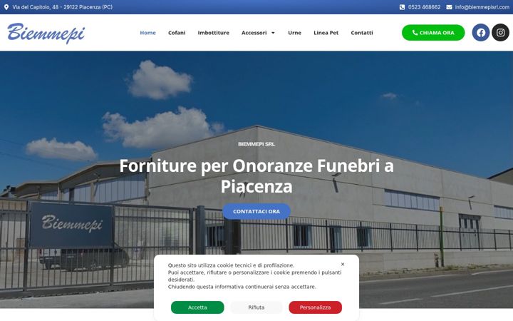 Screenshot of biemmepisrl.com