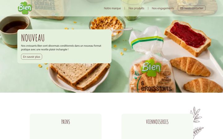 Screenshot of bien-bio.com