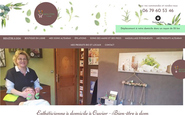 Screenshot of bien-etre-a-dom.fr