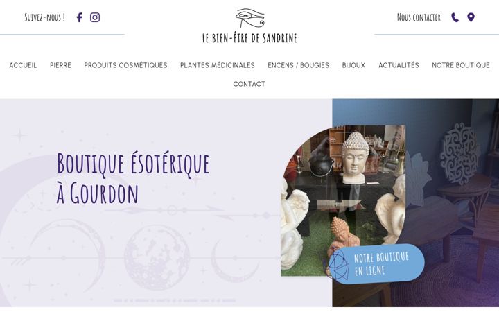 Screenshot of bien-etre-de-sandrine.fr