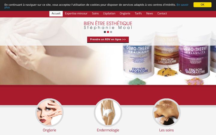 Screenshot of bien-etre-esthetique.fr