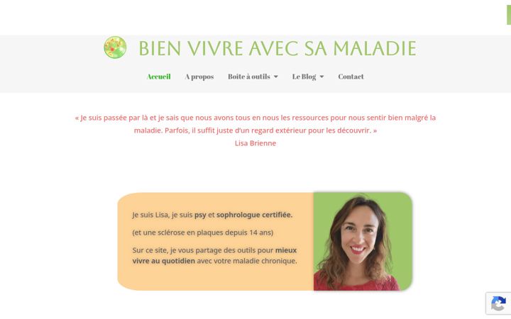 Screenshot of bien-vivre-avec-sa-maladie.fr