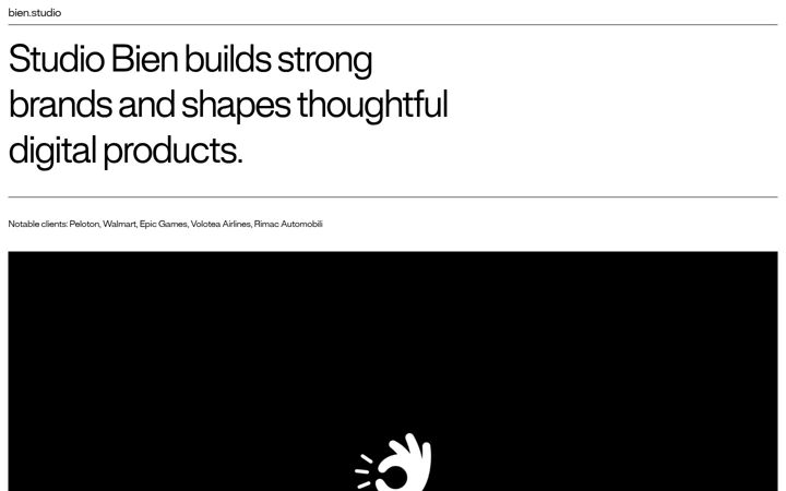 Screenshot of bien.studio