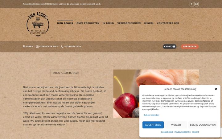 Zrzut ekranu bienacquis.be