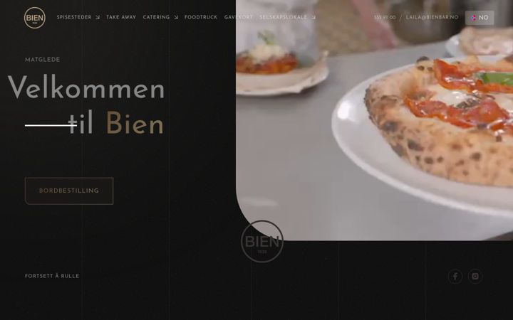 Screenshot of bienbar.no