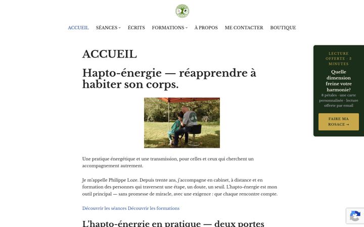 Ekrānuzņēmums no biendansnosvies.fr