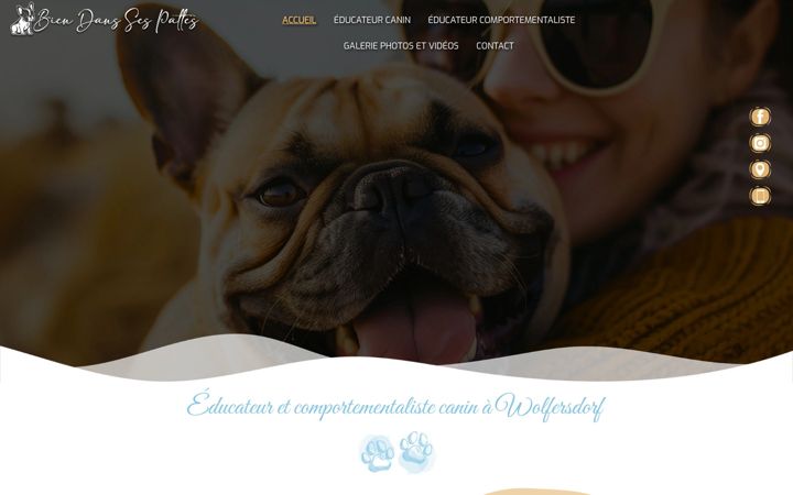 Screenshot of biendanssespattes68.fr