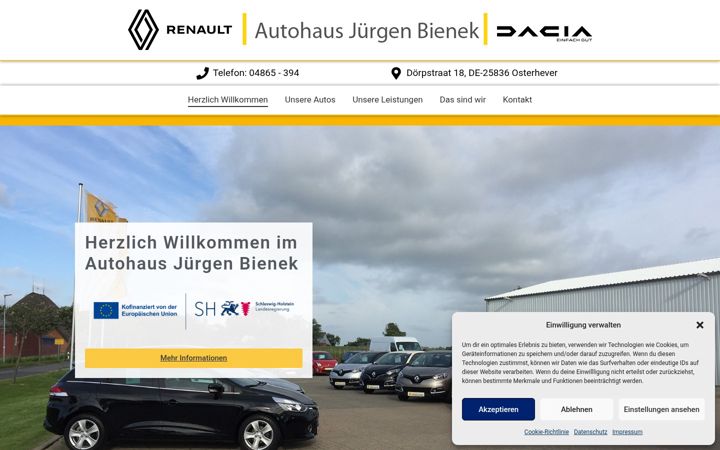 Screenshot di bienek-renault.de