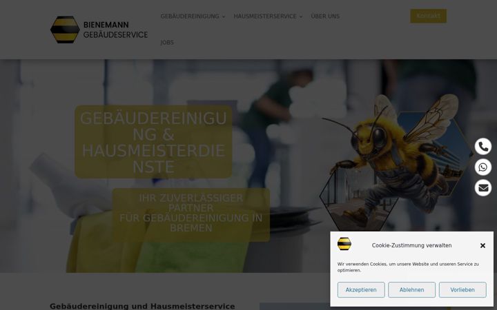 Screenshot di bienemann-gebaeudeservice.de