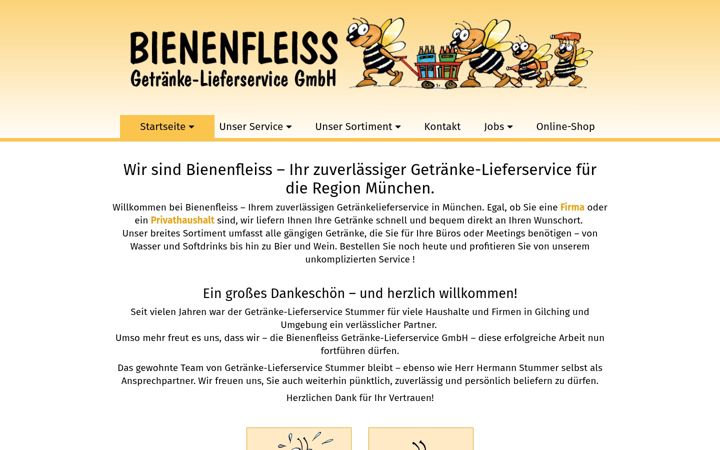 Screenshot di bienenfleiss-getraenke.de