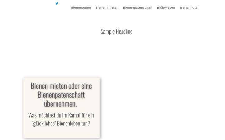 Screenshot of bienenpaten.eu