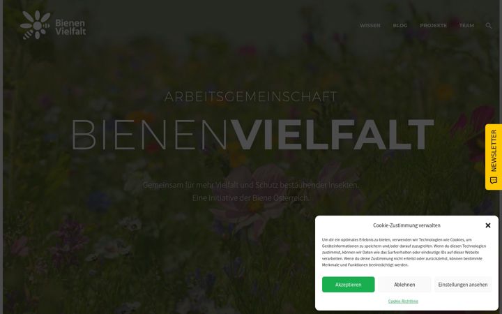 Screenshot of bienenvielfalt.at