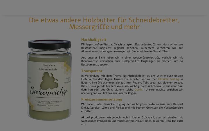 Screenshot του bienenwichse.de