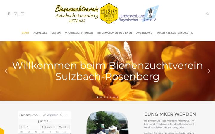 Screenshot of bienenzuchtverein-sulzbach-rosenberg.de