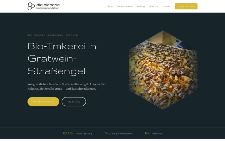 Screenshot of bienerie.at