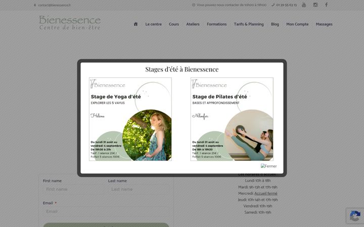 Captura de ecrã de bienessence.fr