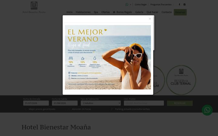 Screenshot of bienestarmoana.com