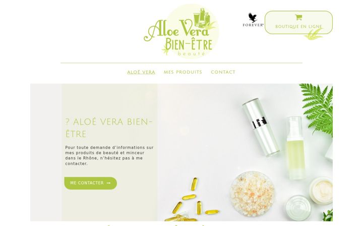Screenshot of bienetre-aloevera.com