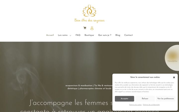 Captura de ecrã de bienetre-des-sagesses.fr