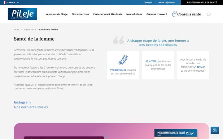 Screenshot of bienetre-femme.fr