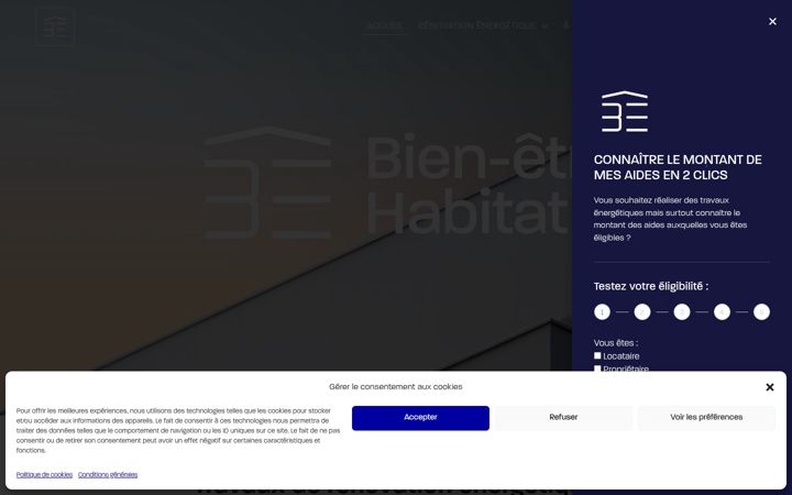 Captura de ecrã de bienetre-habitat.fr