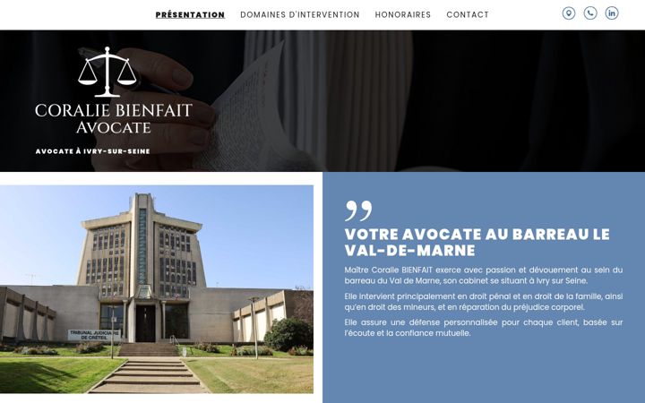 Screenshot of bienfaitavocat.fr