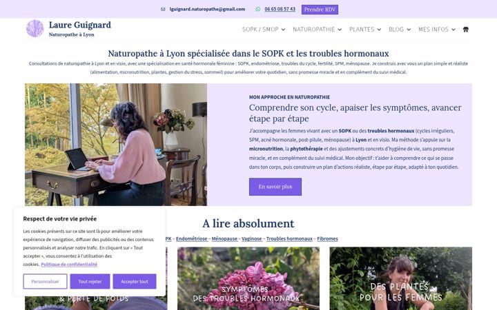 Screenshot of bienfaits-naturels.fr