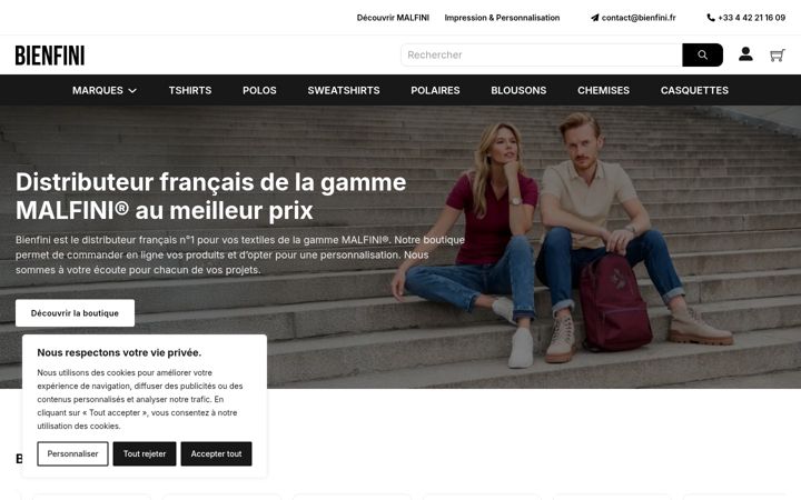 Screenshot of bienfini.fr