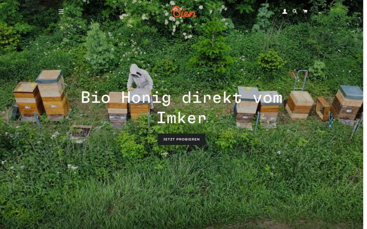 Screenshot of bienhonig.de