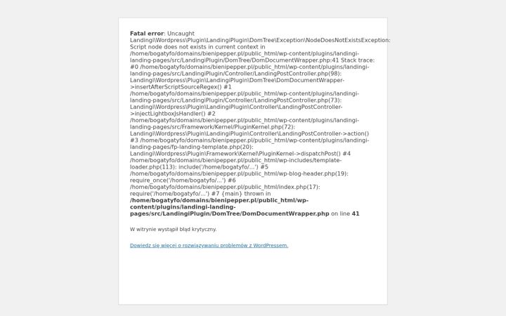 Screenshot of bienipepper.pl