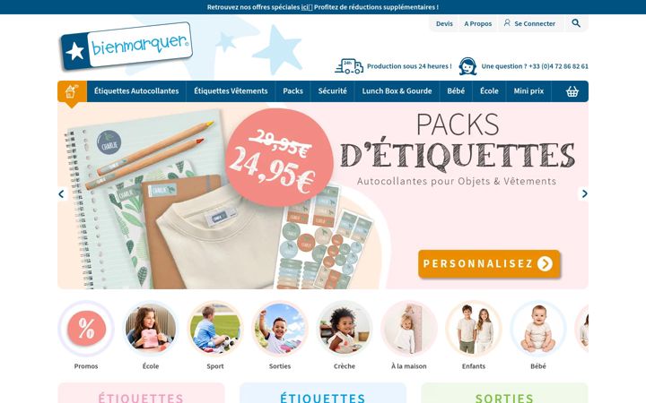 Screenshot of bienmarquer.fr